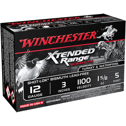Winchester XRB1235 Xtended Range Bismuth Shotshell 12 GA, 3 in, No.